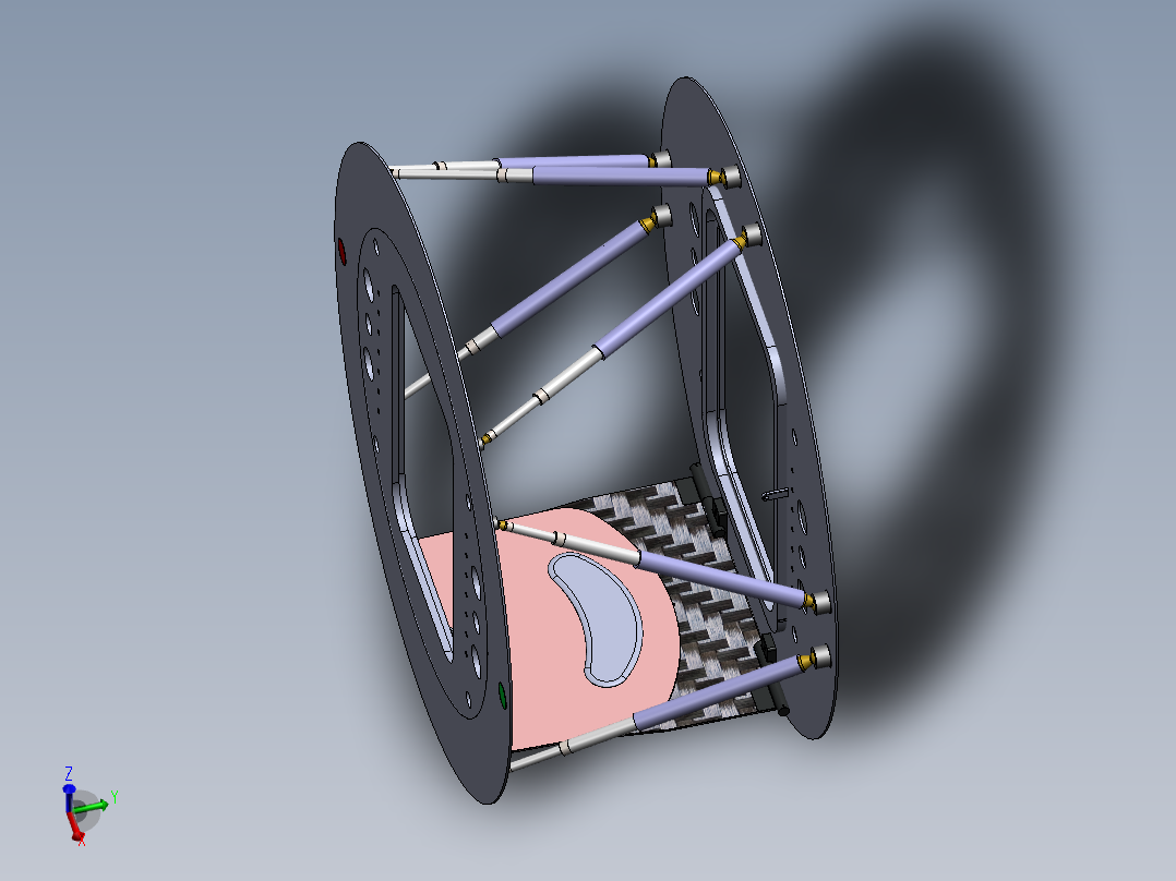 六自由度摇摆台试验台全向试验装置模拟