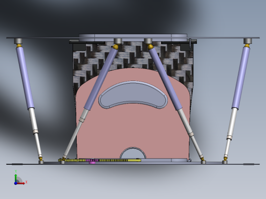 六自由度摇摆台试验台全向试验装置模拟俯视缩略图