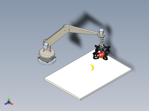 柔性机械手+平台三维模型