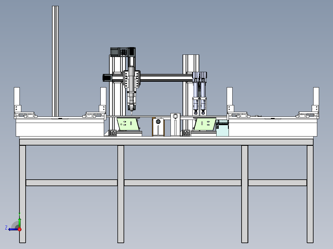 散热块点胶生产线右视图