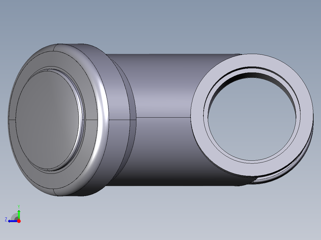 4VRFV 止回阀与BSP螺纹母端右视图
