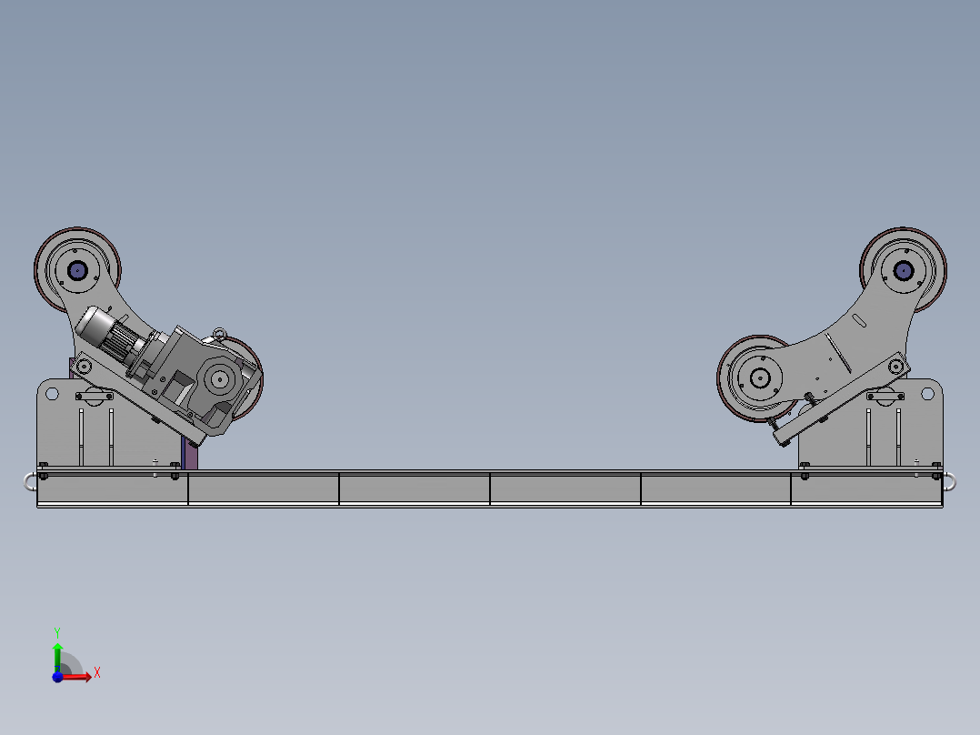 4T-10T焊接滚轮架1495009===150前视图