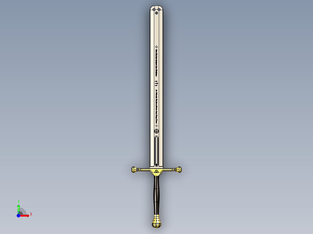 剑、宝剑(81)前视图