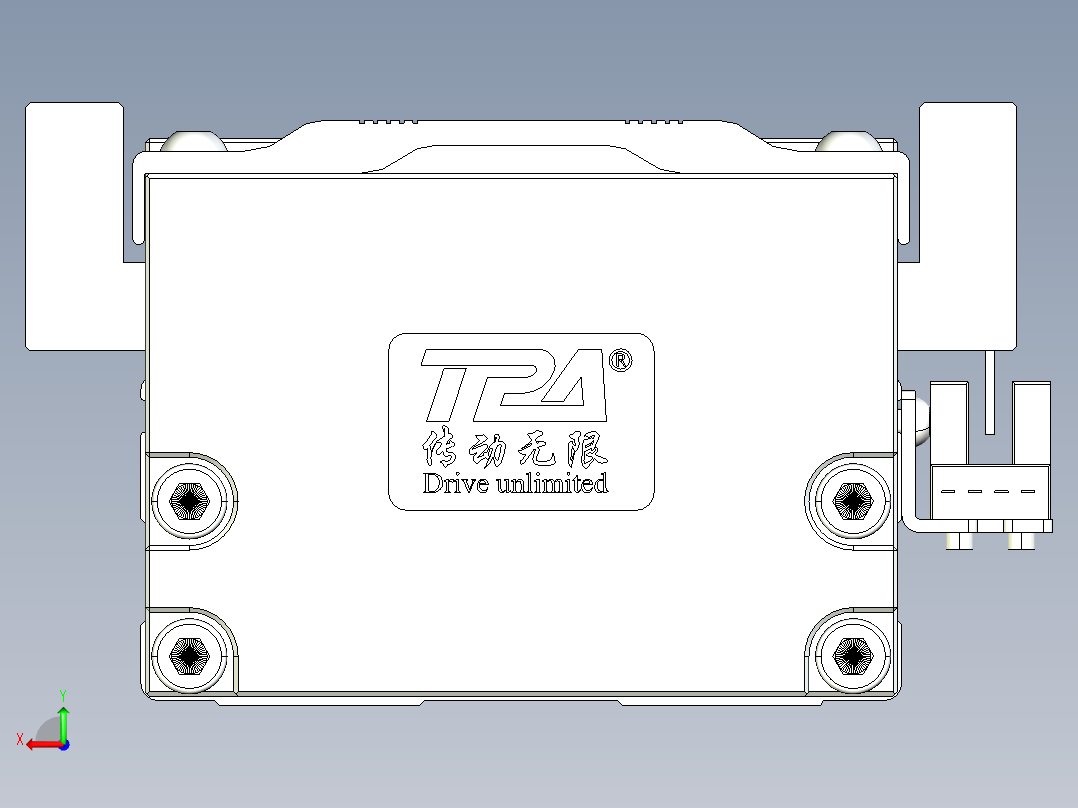 TPA-KNR-86E-1610C-L300A1-M-H40-N3线性模块铝制底座后视图