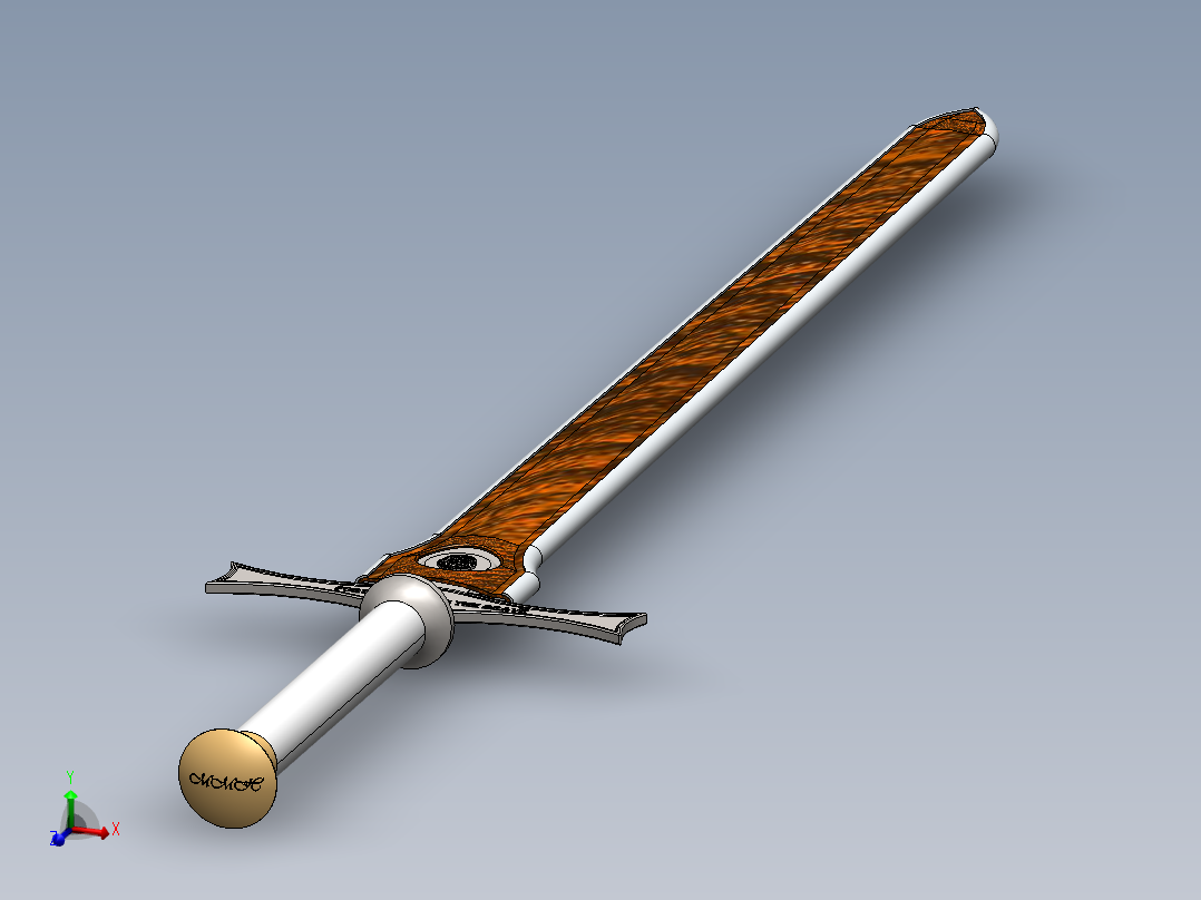 剑、宝剑(144)主视图