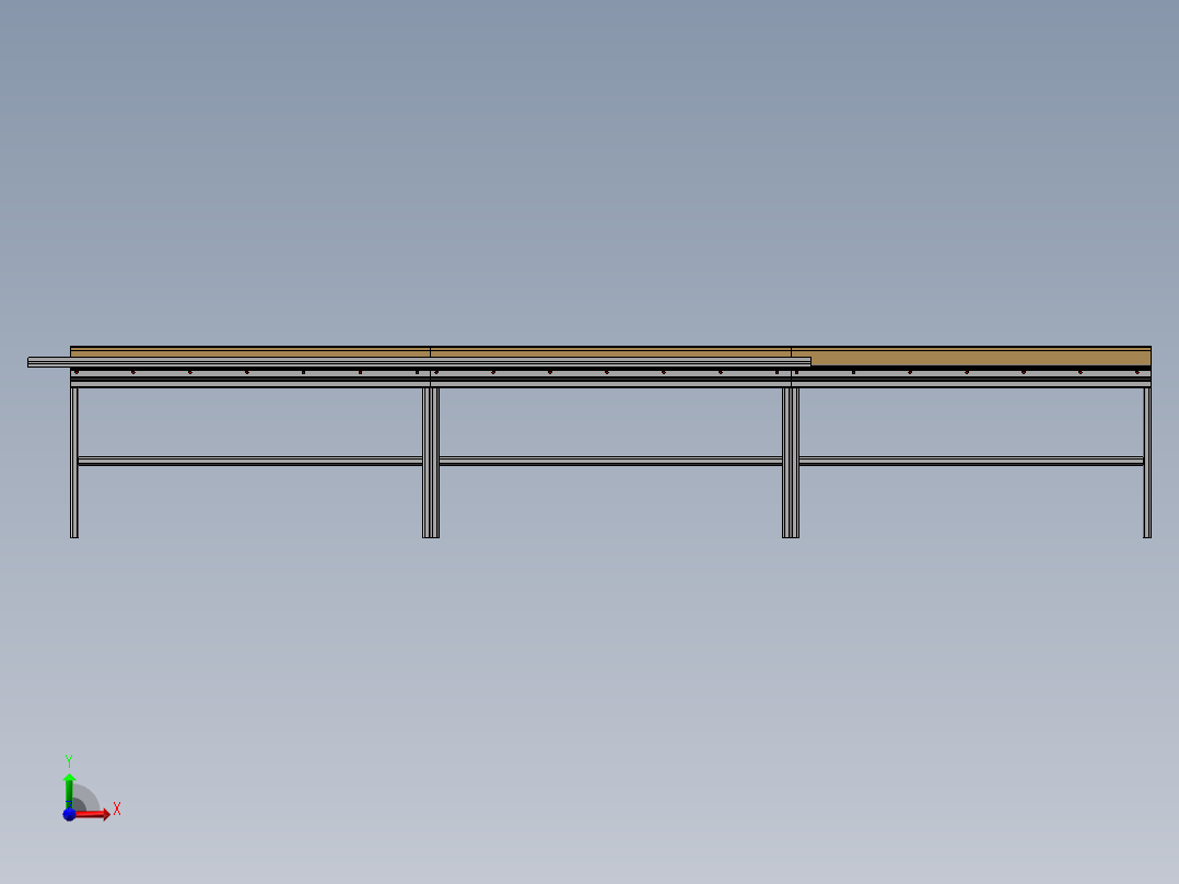 管状输送带sw18可编辑前视图