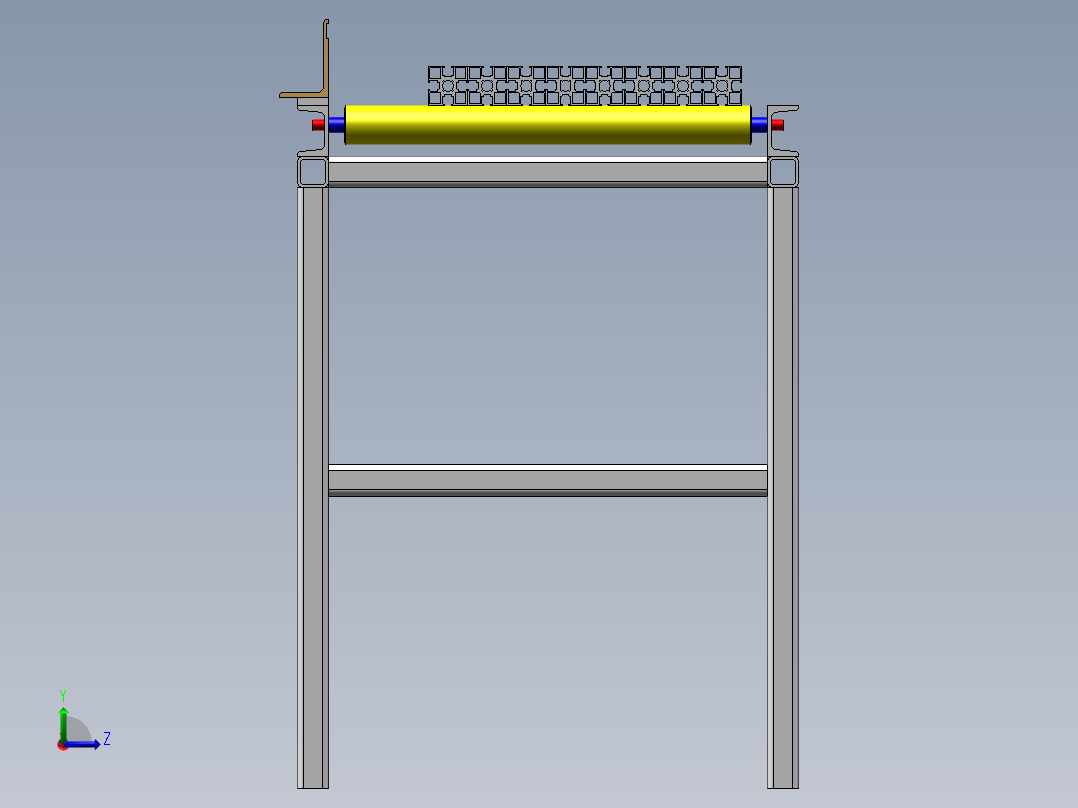 管状输送带sw18可编辑左视图