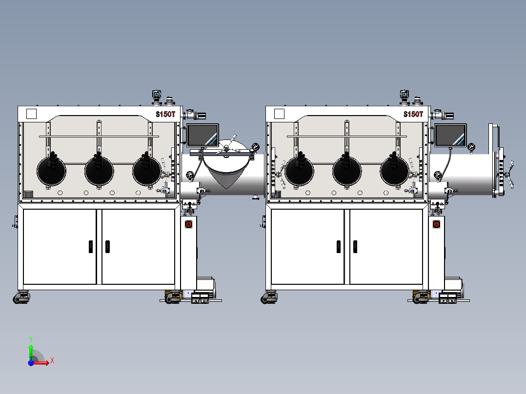 手套箱sw21可编辑前视图