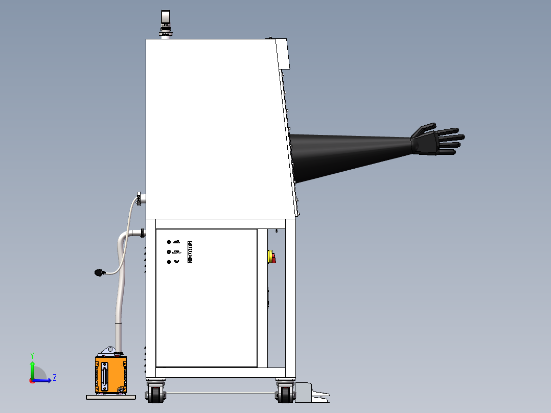 手套箱sw21可编辑左视图