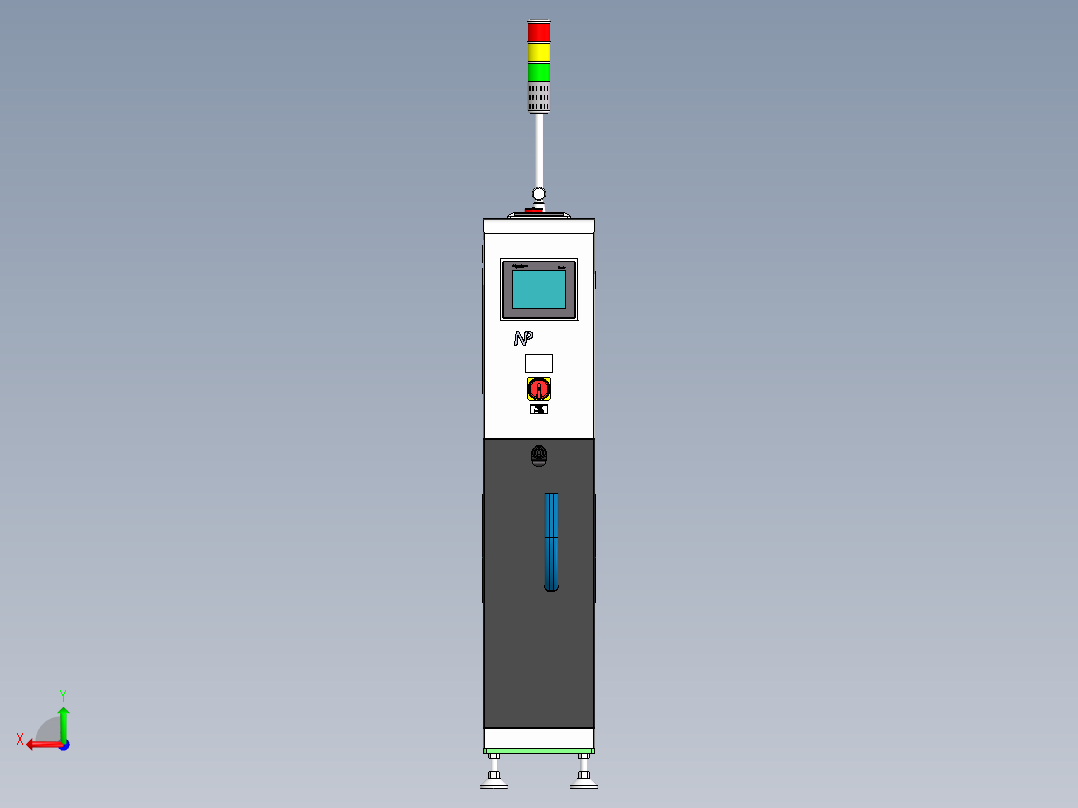 加热炉860载具自动下料机（sw16可编辑+工程图）后视图