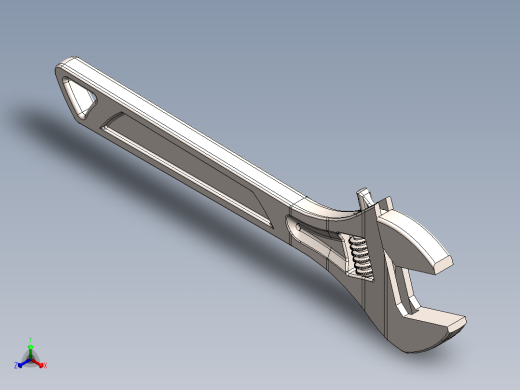 开口扳手正等轴测缩略图