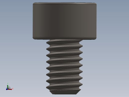 Screw_DIN_912_M4x6F_A2.SLDPRT公制内六角螺钉