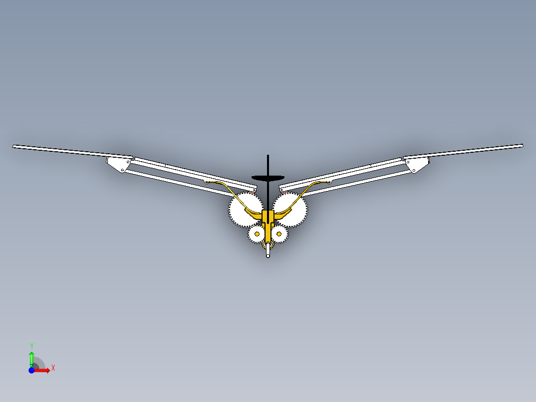 A2004165-模拟鸟机构仿生鸟前视图