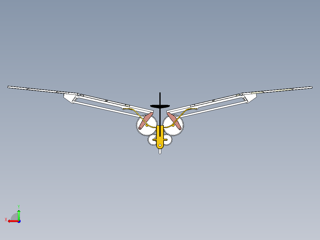 A2004165-模拟鸟机构仿生鸟后视图