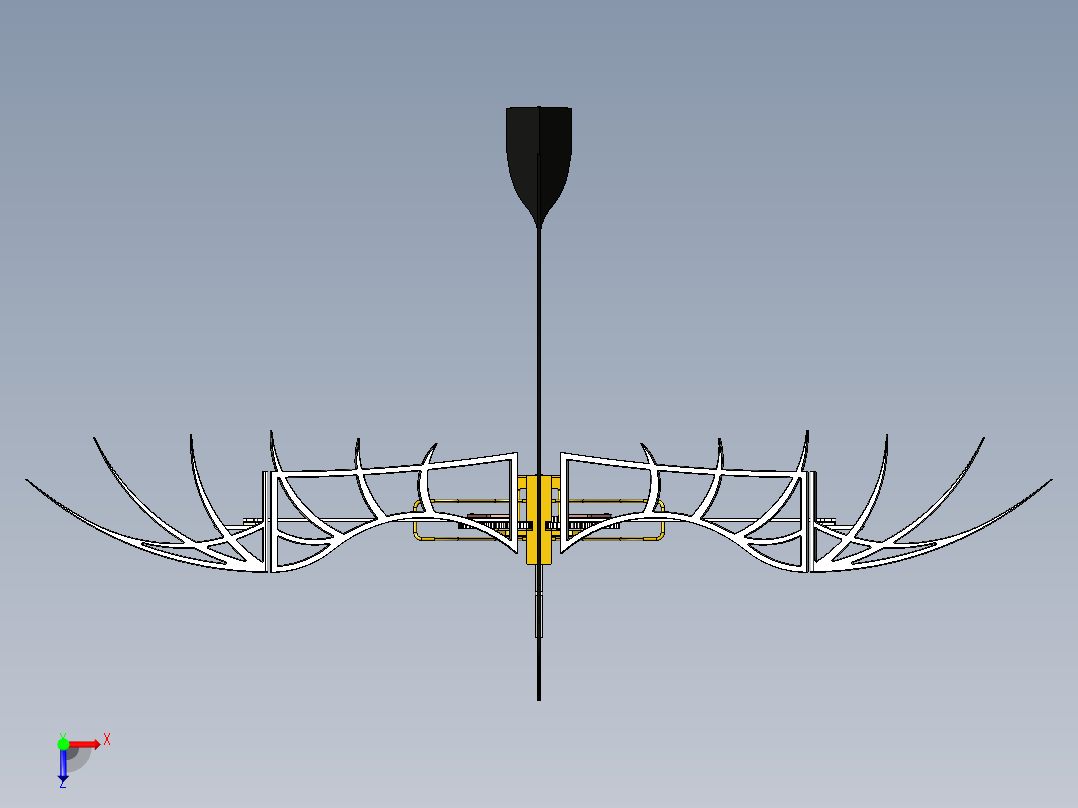 A2004165-模拟鸟机构仿生鸟俯视图