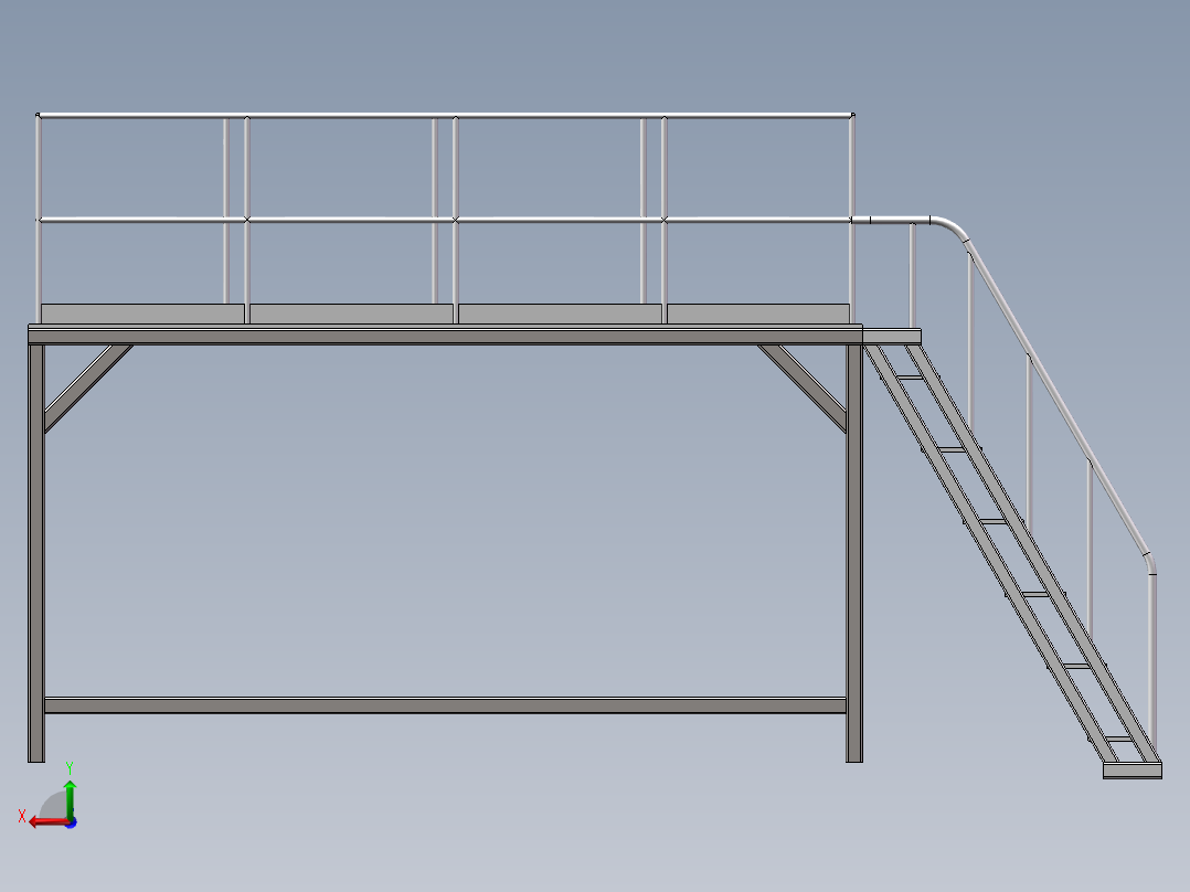 操作平台后视图