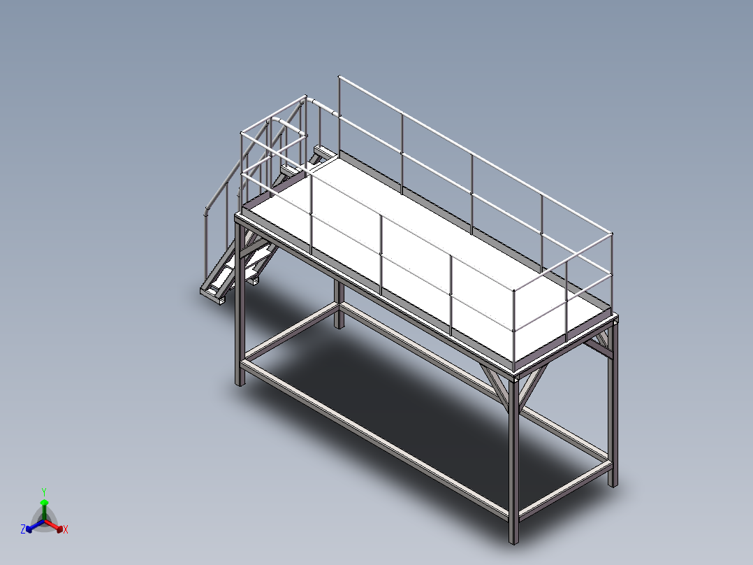操作平台正等轴测图