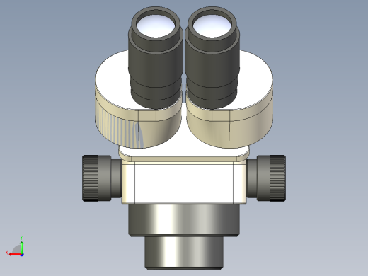 显微镜数模 MICROSCOPE 3D STP后视缩略图