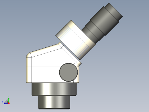 显微镜数模 MICROSCOPE 3D STP右视缩略图