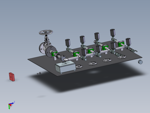 吹扫气动阀台step