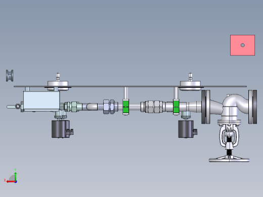 吹扫气动阀台step后视缩略图