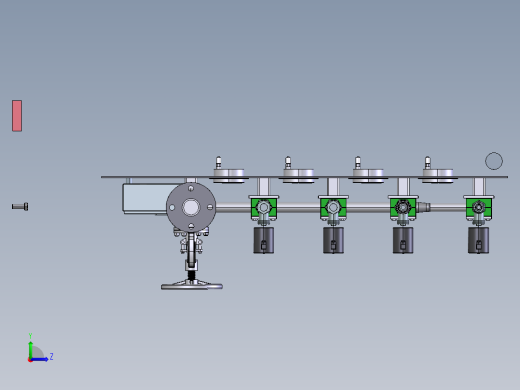 吹扫气动阀台step左视缩略图