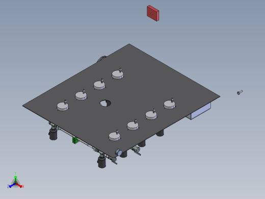 吹扫气动阀台step正等轴测缩略图