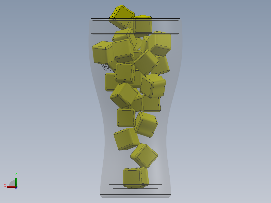 玻璃器子、杯子后视图