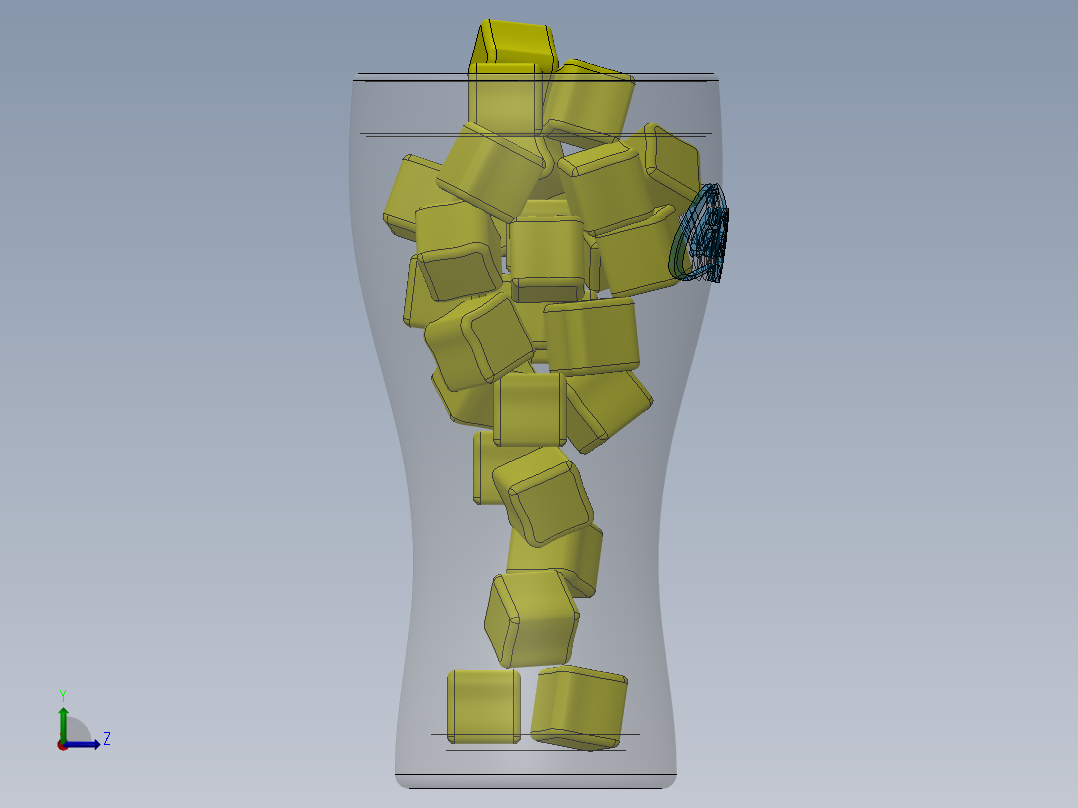 玻璃器子、杯子左视图