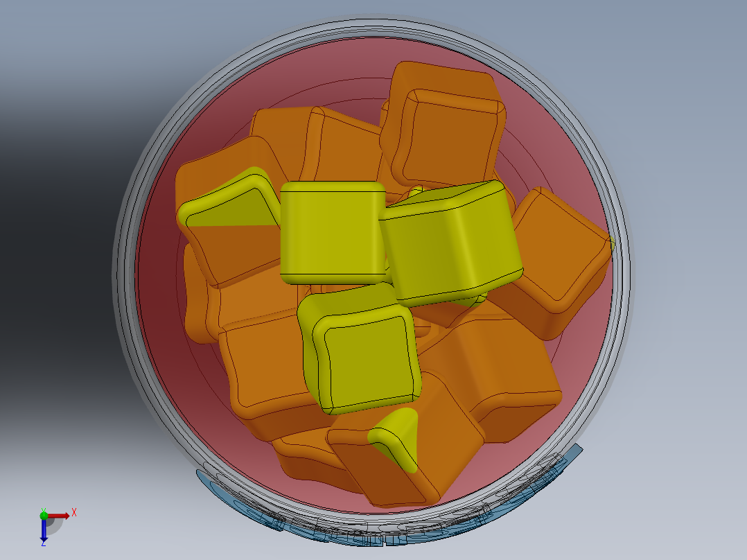 玻璃器子、杯子俯视图