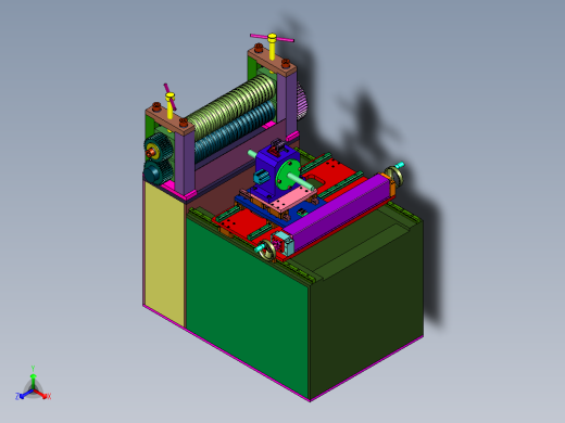 便于调节的卧式轧尖机