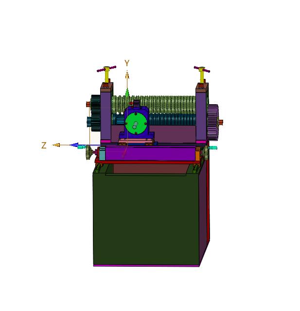 便于调节的卧式轧尖机