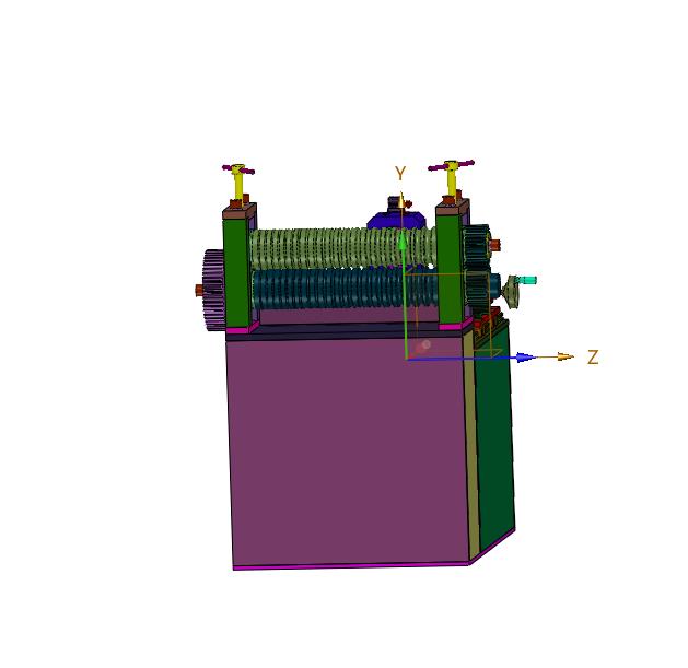 便于调节的卧式轧尖机