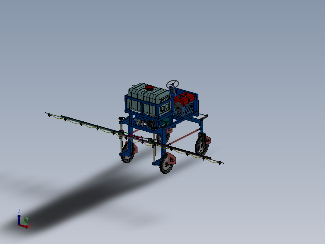 高地隙玉米植保机，自走式打药机，自走式喷药机