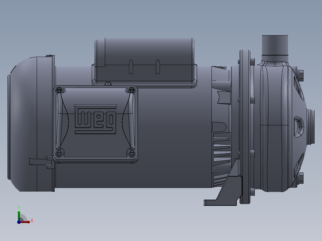 CDU200泵模型前视图