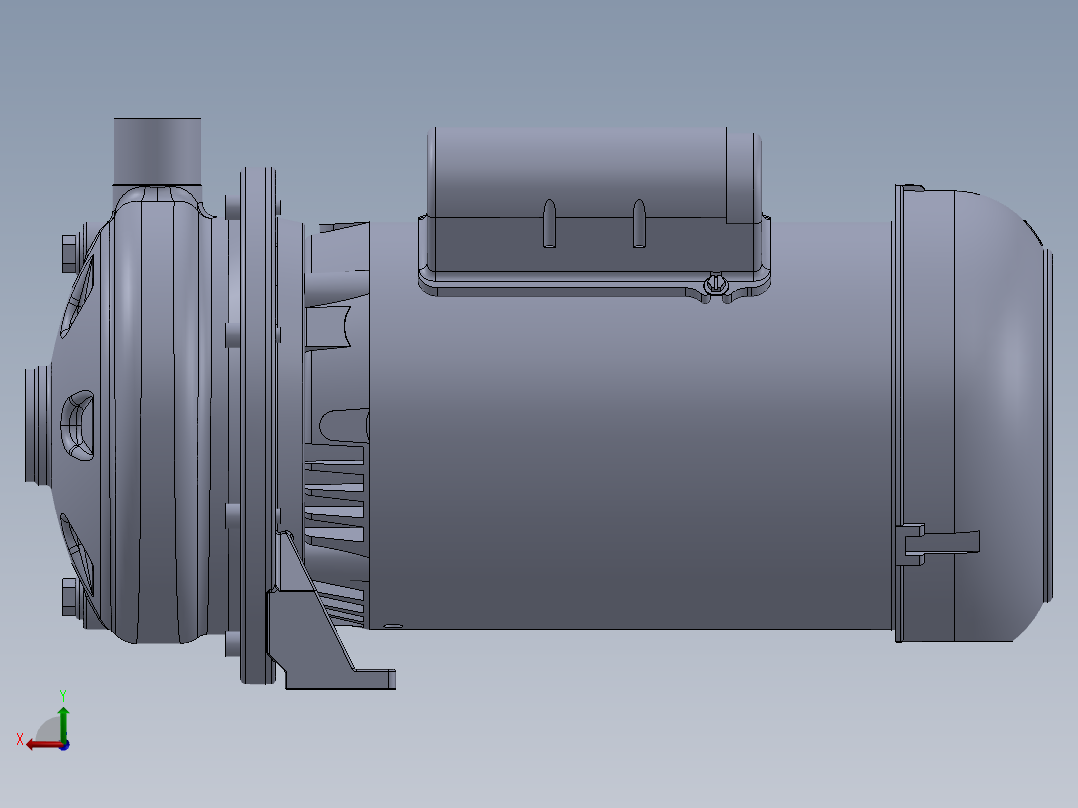 CDU200泵模型后视图