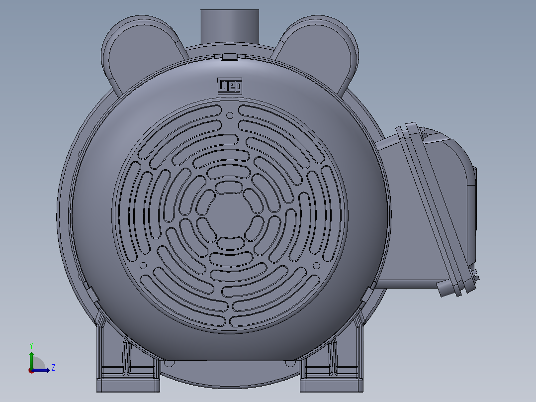 CDU200泵模型左视图