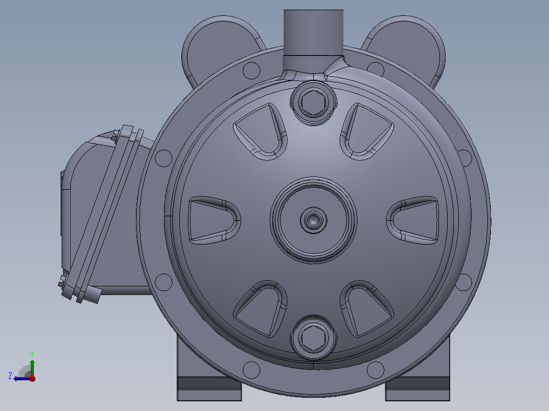 CDU200泵模型右视图