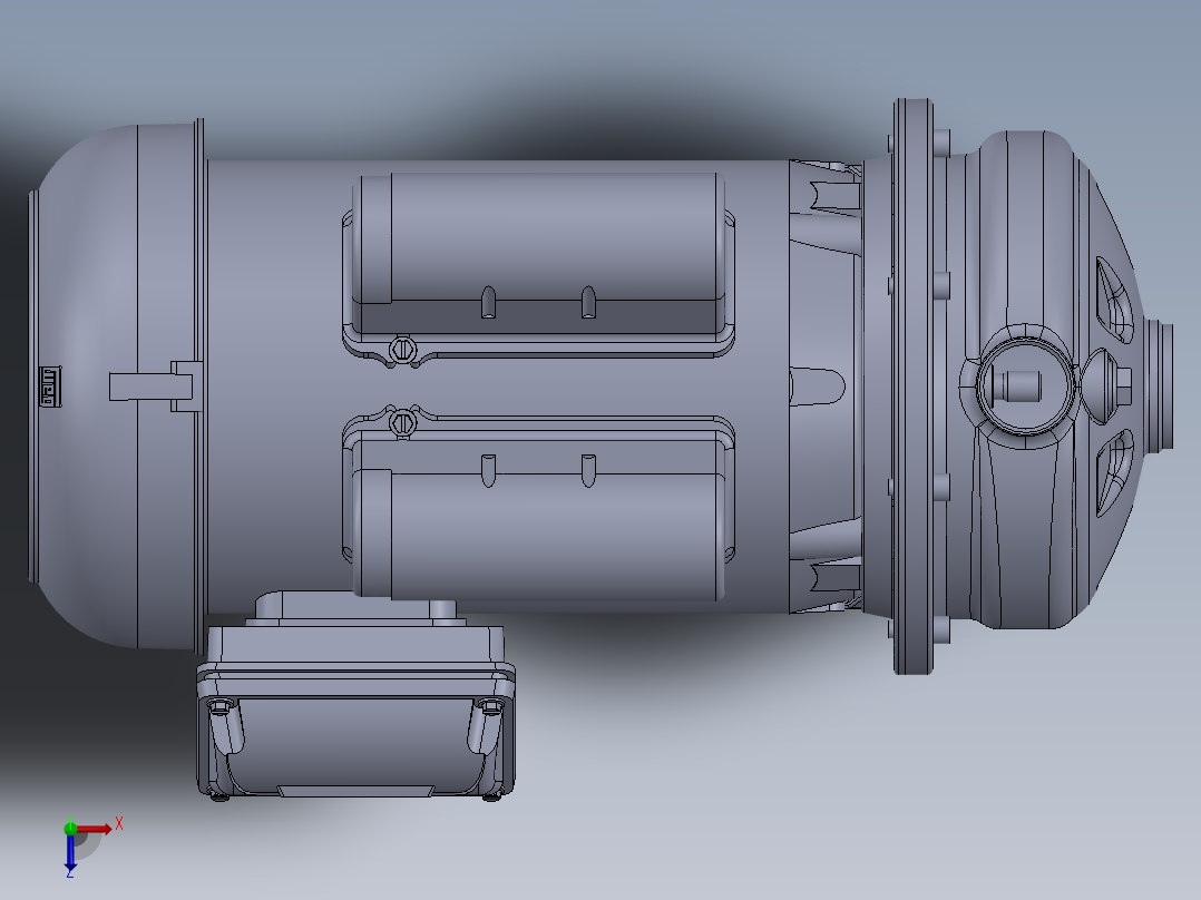 CDU200泵模型俯视图