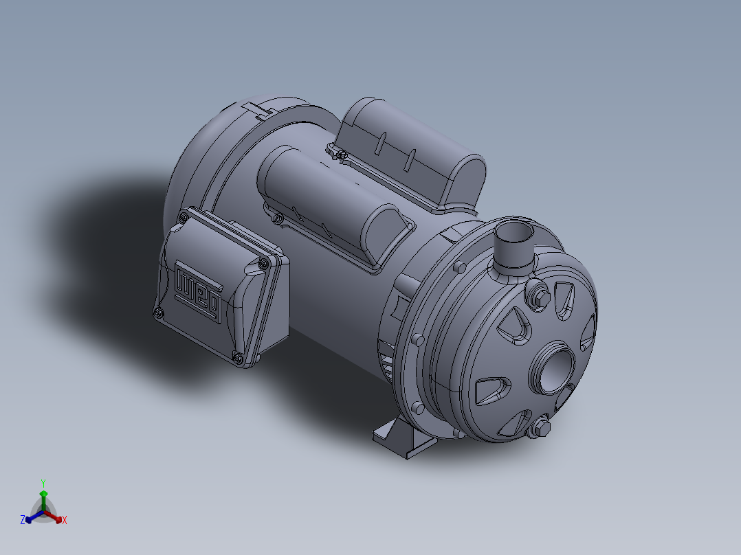 CDU200泵模型正等轴测图