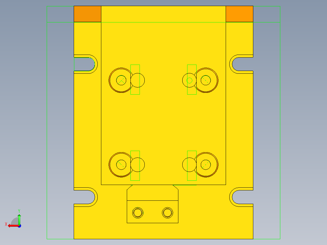 典型钻孔夹具MF80后视图