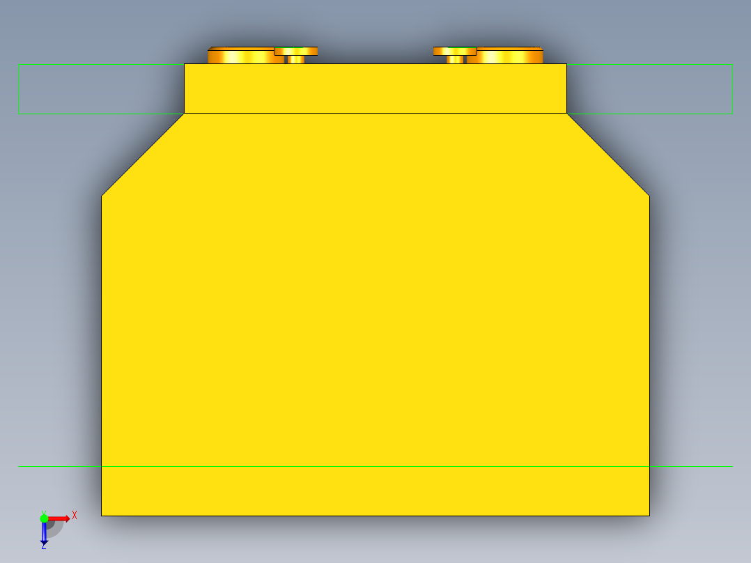典型钻孔夹具MF80俯视图