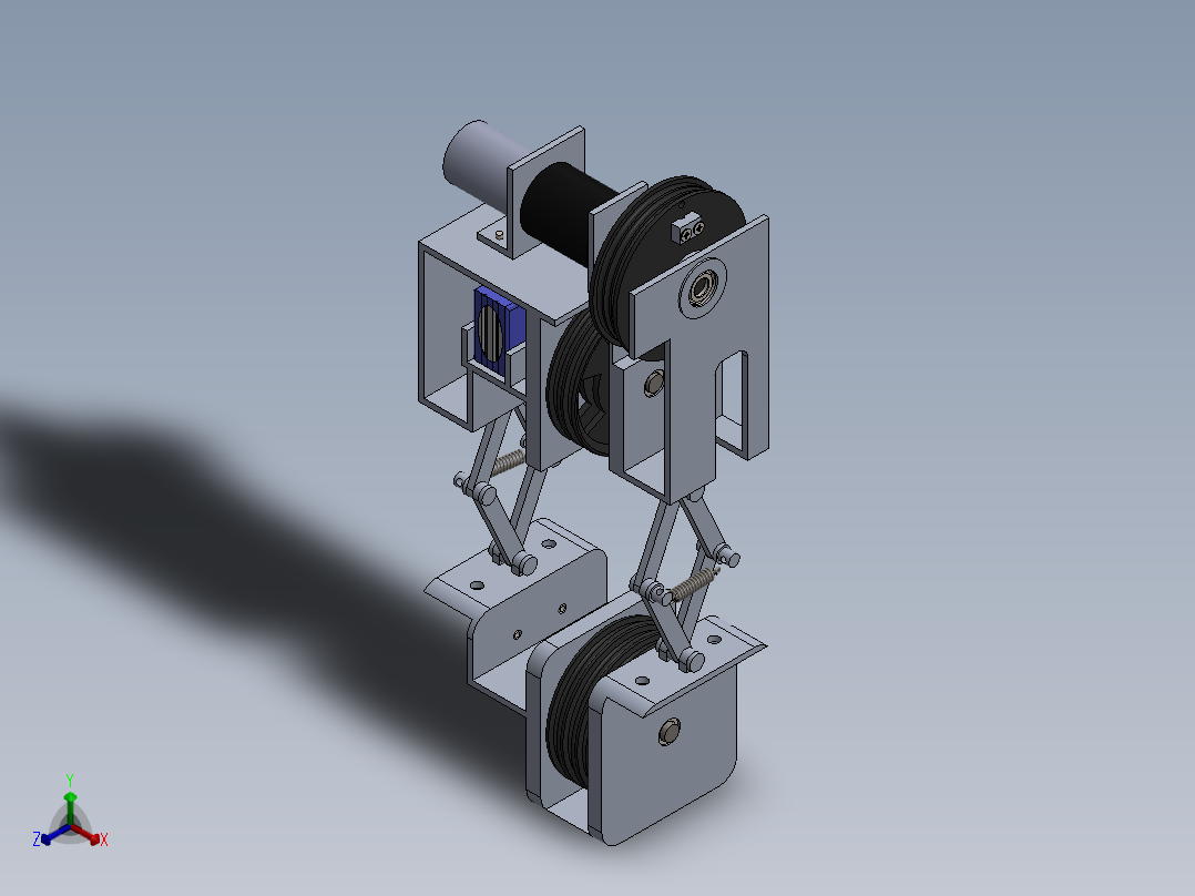 压接工具附件正等轴测图