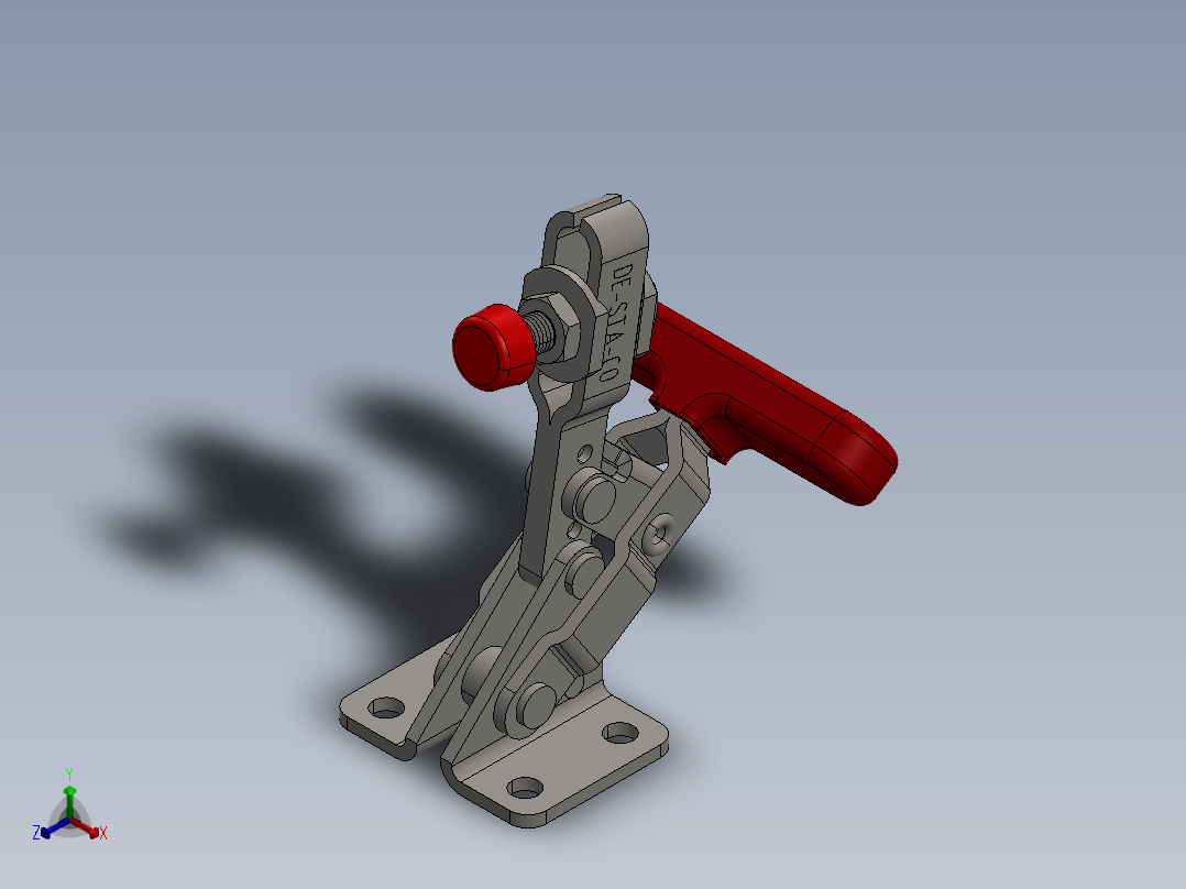 快速夹3正等轴测图