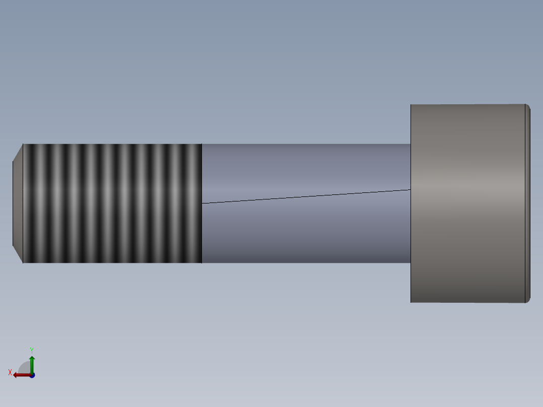 GB╱T 70.1-2008[内六角圆柱头螺钉M6×20]左视图