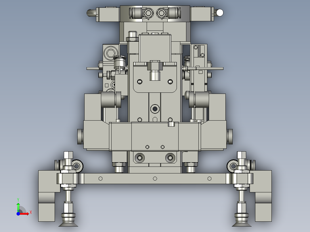 集成站-PCB板吸附前视图