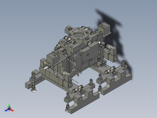 集成站-PCB板吸附正等轴测缩略图
