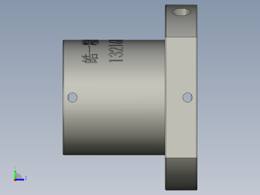 350SFU型滚珠丝杠滚珠丝杆SFUR2005-3_1左视缩略图