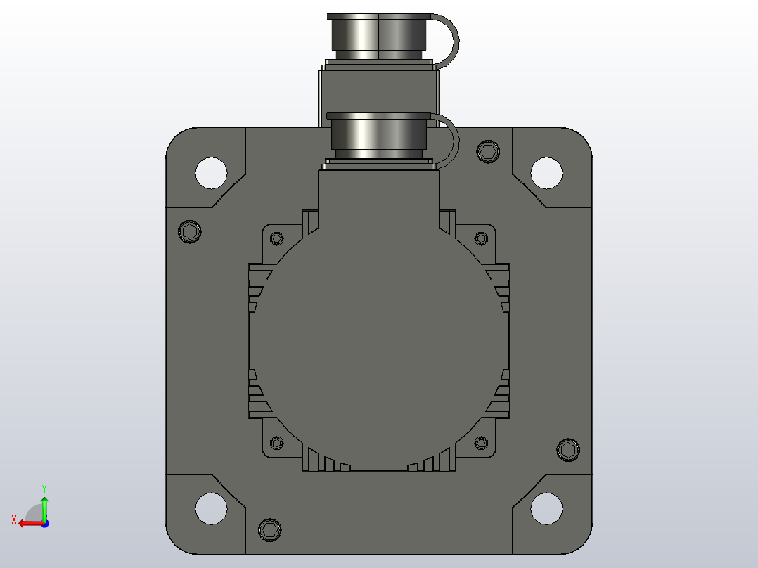 110-180系列伺服电机[180ST-M21020]后视图