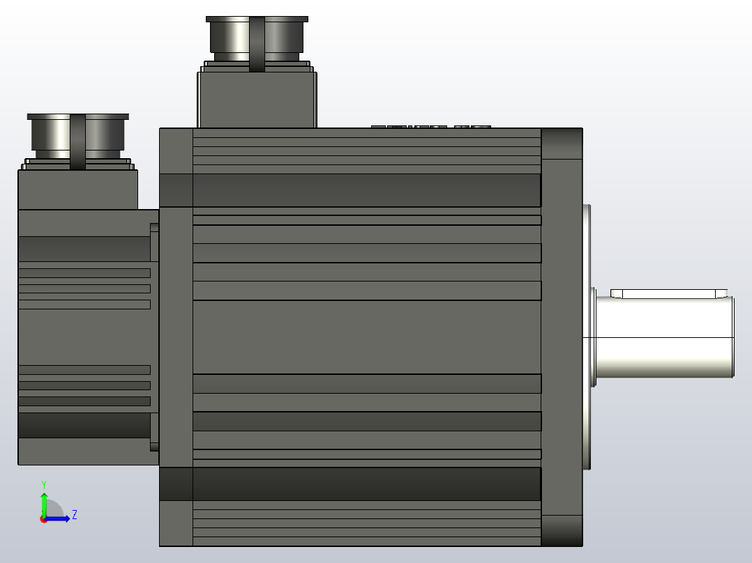 110-180系列伺服电机[180ST-M21020]左视图